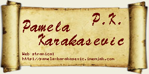 Pamela Karakašević vizit kartica